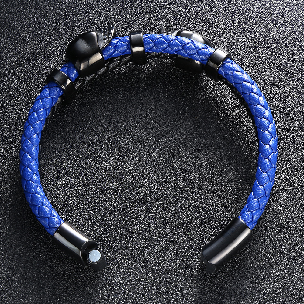 Viking Warrior Spirit Leather Bracelet