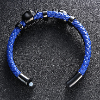 Viking Warrior Spirit Leather Bracelet