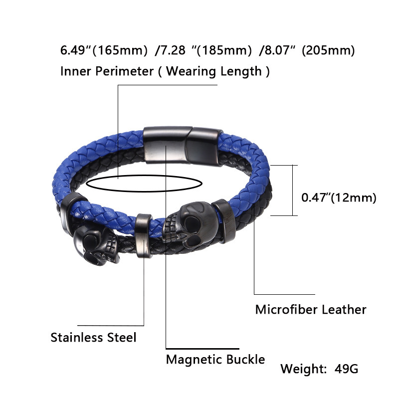 Viking Warrior Spirit Leather Bracelet