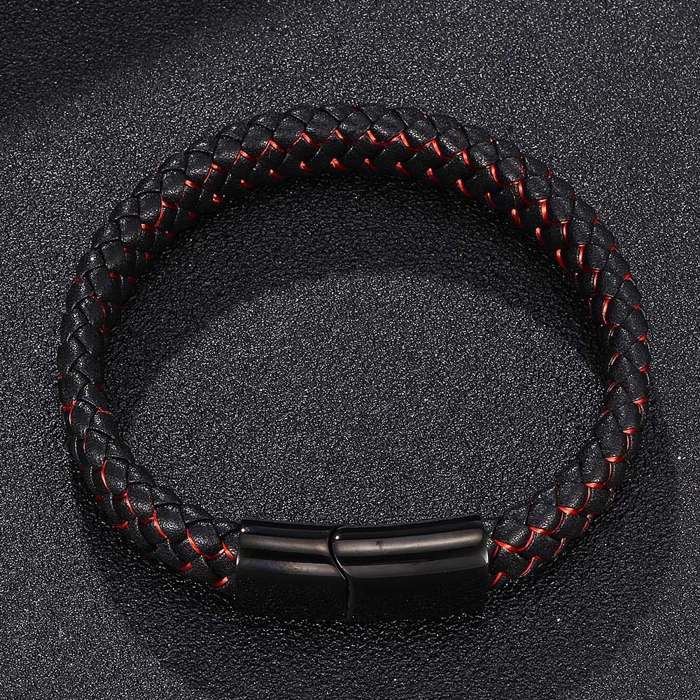 Viking Braided Leather Bracelet