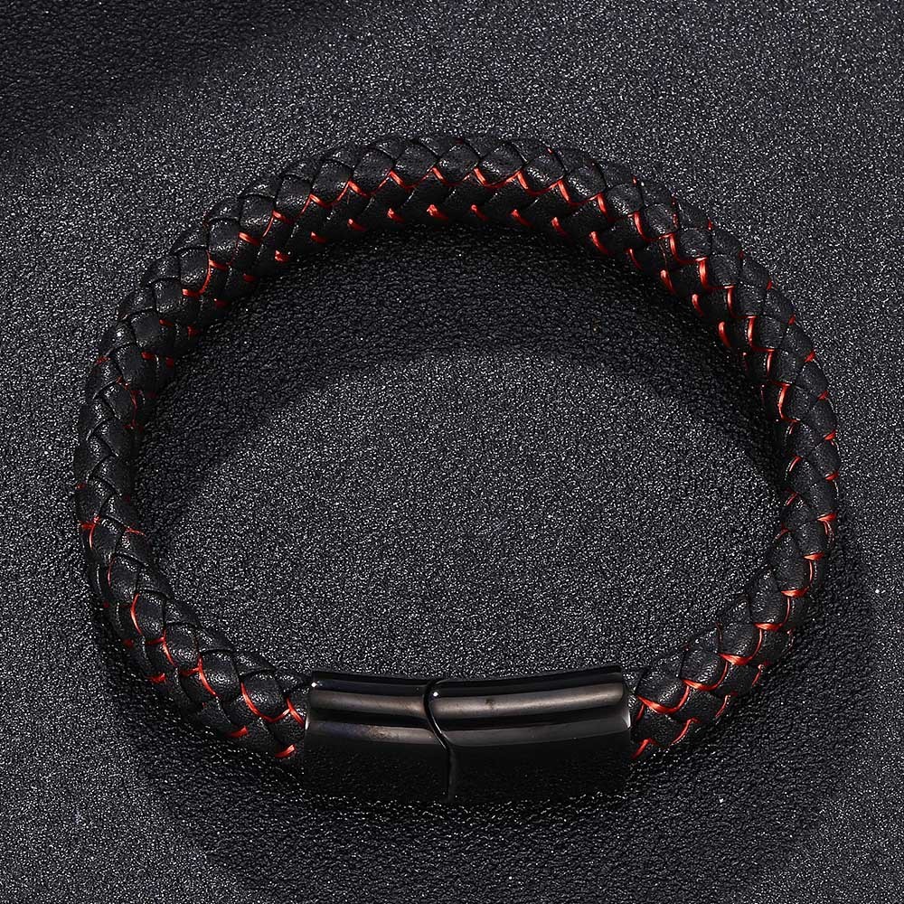 Viking Braided Leather Bracelet