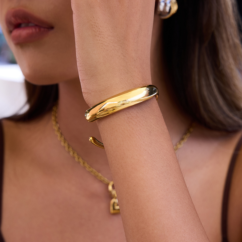 Gilded Art Open Cuff Bracelet