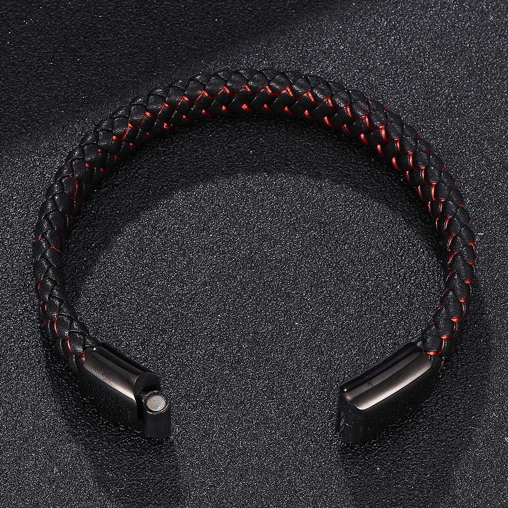 Viking Braided Leather Bracelet