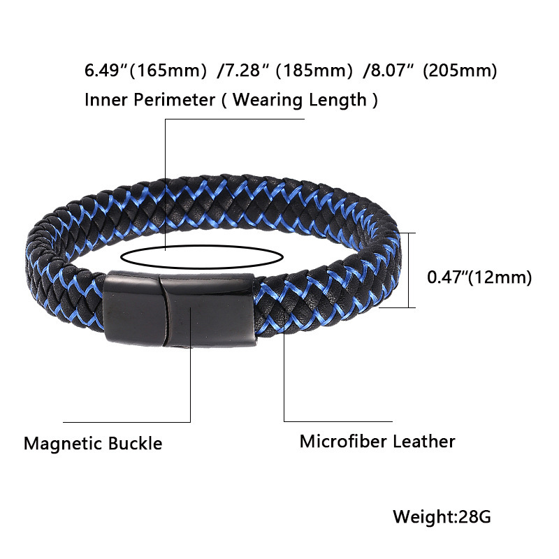 Viking Braided Leather Bracelet