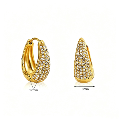 Gold Crystal Dome Huggies