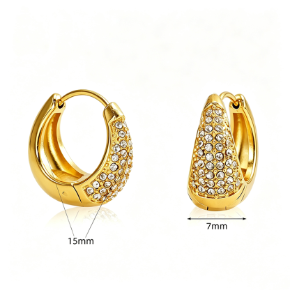 Gold Crystal Dome Huggies