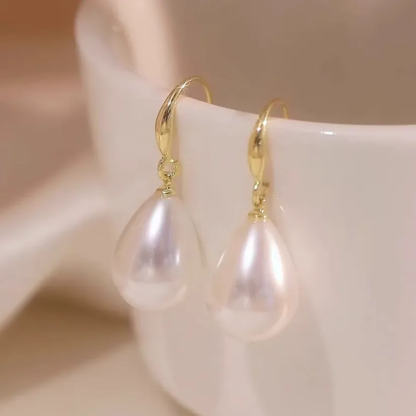 Support Breast Cancer Awareness | Hanging Pearl Drops Earrings | Buy 1 Get 1 Free Today