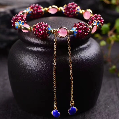 Boho Garnet Calm Bracelet