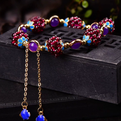 Boho Garnet Calm Bracelet