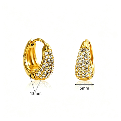 Gold Crystal Dome Huggies