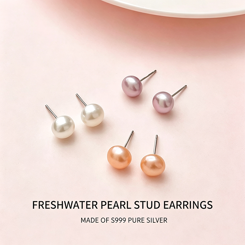 Support Breast Cancer Awareness | Freshwater Pearl Earrings | Buy 1 Get 1 Free Today