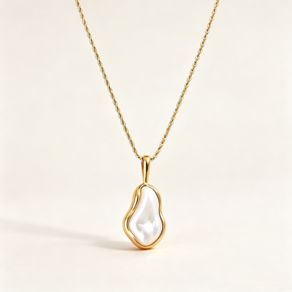 Floating Light Baroque Pearl Necklace