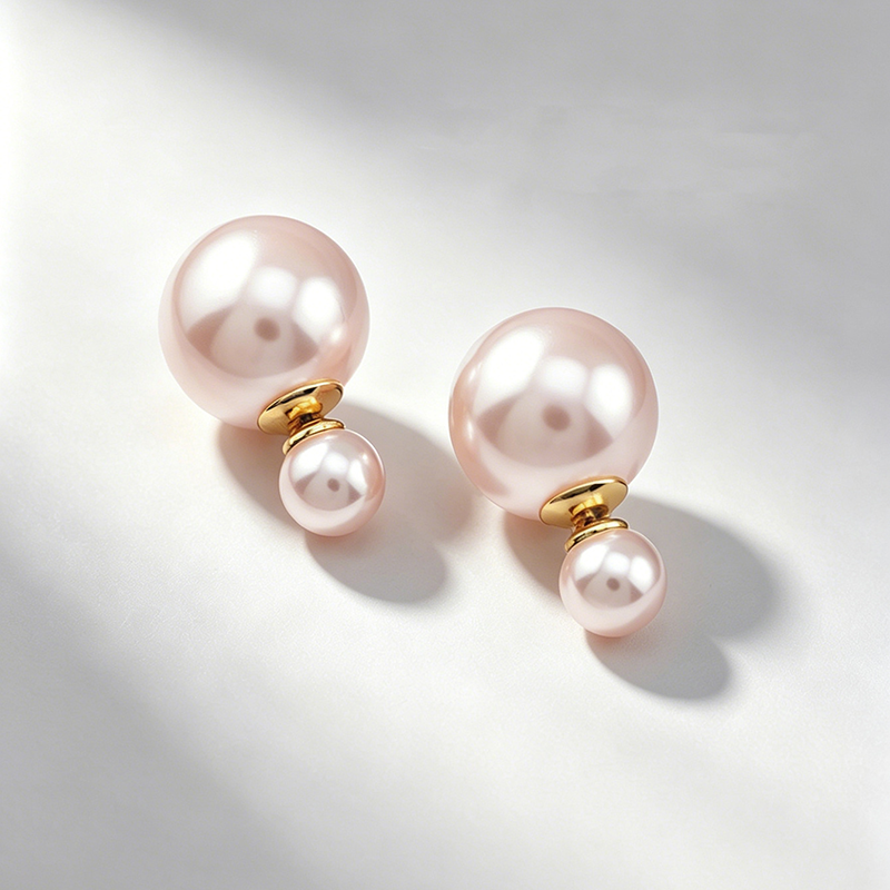 Support Breast Cancer Awareness | Hope Dual‑Size Pearl Studs | Buy 1 Get 1 Free Today