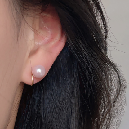Support Breast Cancer Awareness | Hope Blush Pearl Studs / Hope Blush Pearl Clip Ear Cuffs