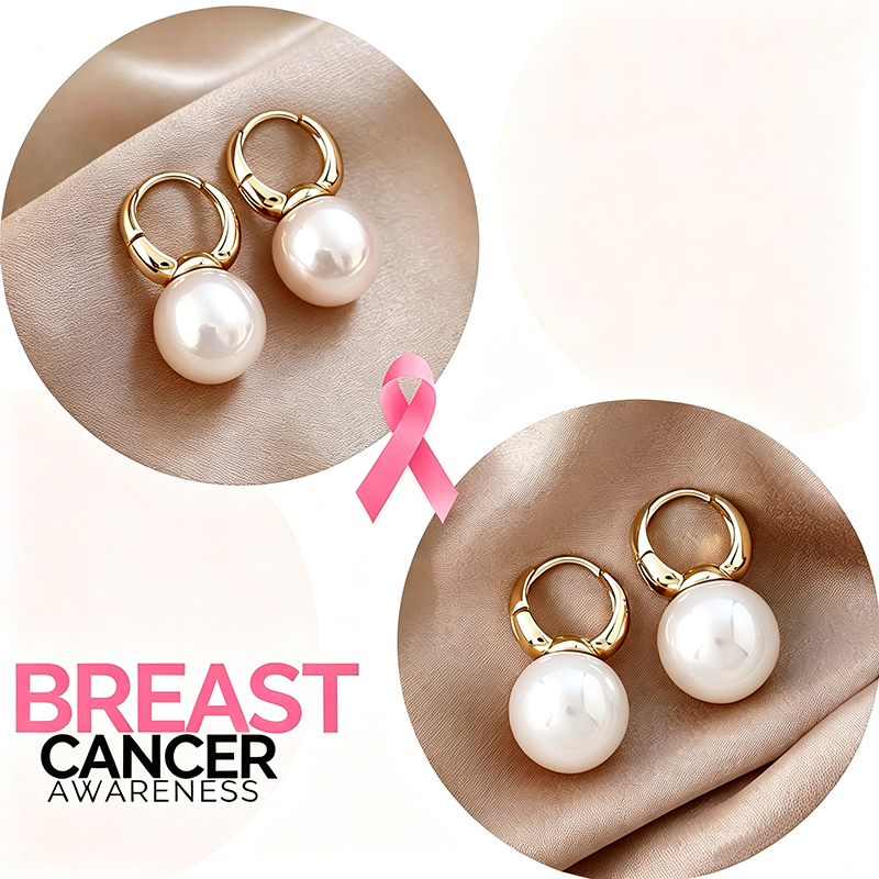 Support Breast Cancer Awareness | Blush Pearl Earrings | Buy 1 Get 1 Free Today