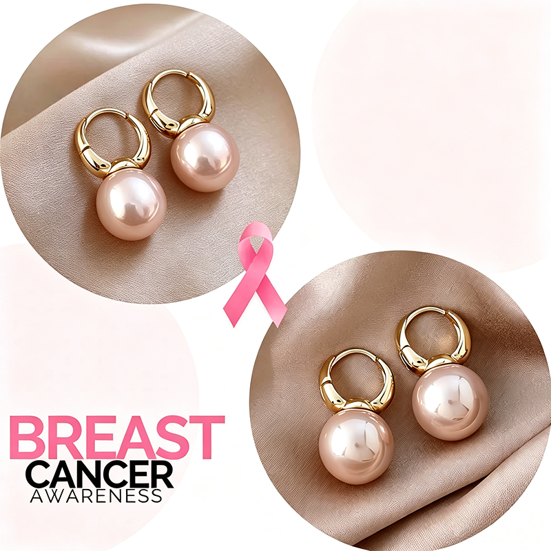 Support Breast Cancer Awareness | Blush Pearl Earrings | Buy 1 Get 1 Free Today