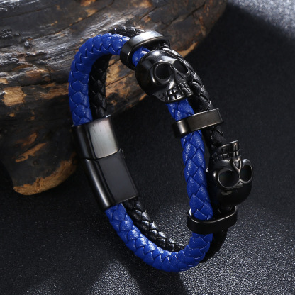 Viking Warrior Spirit Leather Bracelet