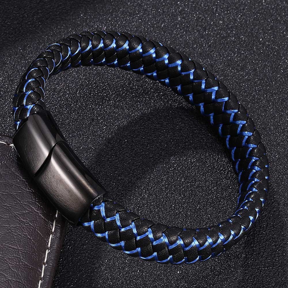 Viking Braided Leather Bracelet