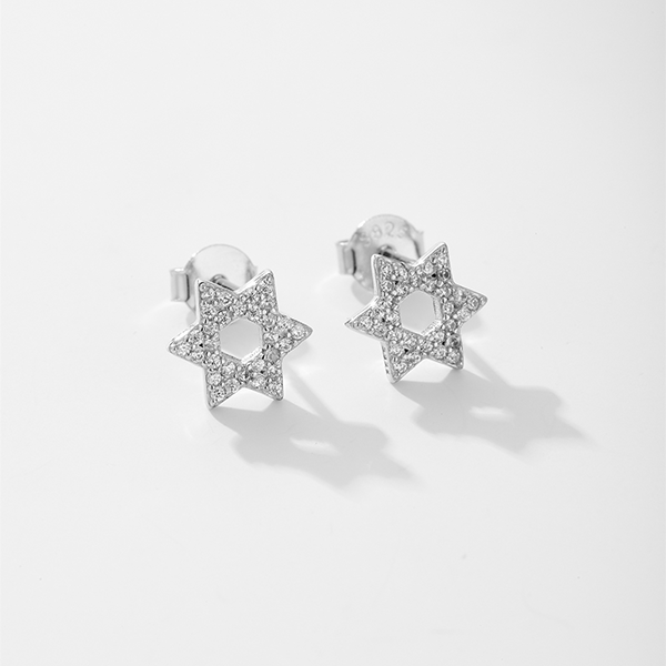 Star of David Stud Earrings