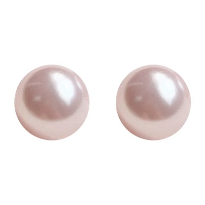 Support Breast Cancer Awareness | Hope Blush Pearl Studs / Hope Blush Pearl Clip Ear Cuffs