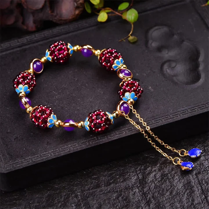 Boho Garnet Calm Bracelet