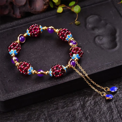 Boho Garnet Calm Bracelet