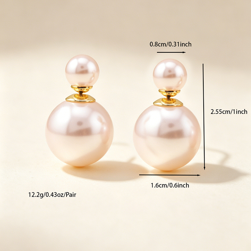 Support Breast Cancer Awareness | Hope Dual‑Size Pearl Studs | Buy 1 Get 1 Free Today