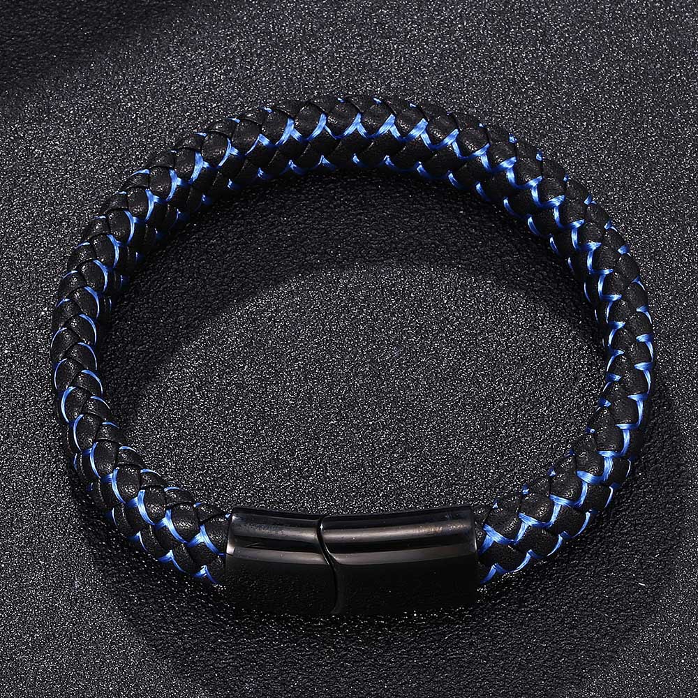 Viking Braided Leather Bracelet