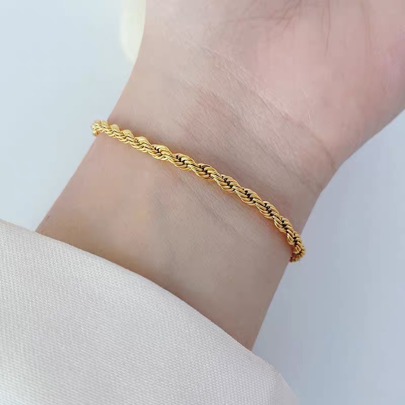 Gold Rope Bracelet
