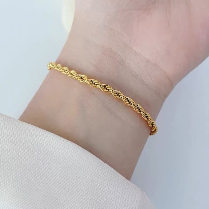 Gold Rope Bracelet