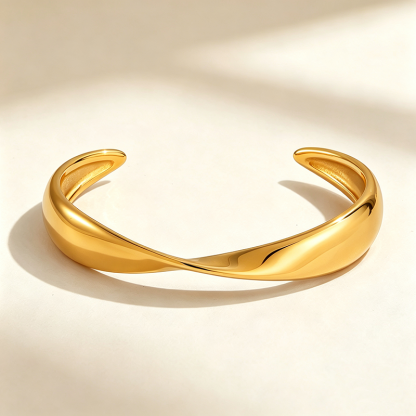 Gilded Art Open Cuff Bracelet