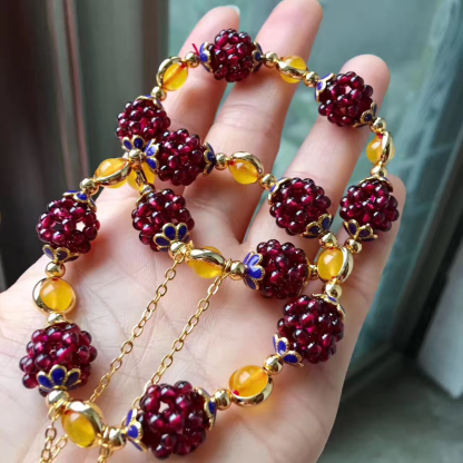 Boho Garnet Calm Bracelet