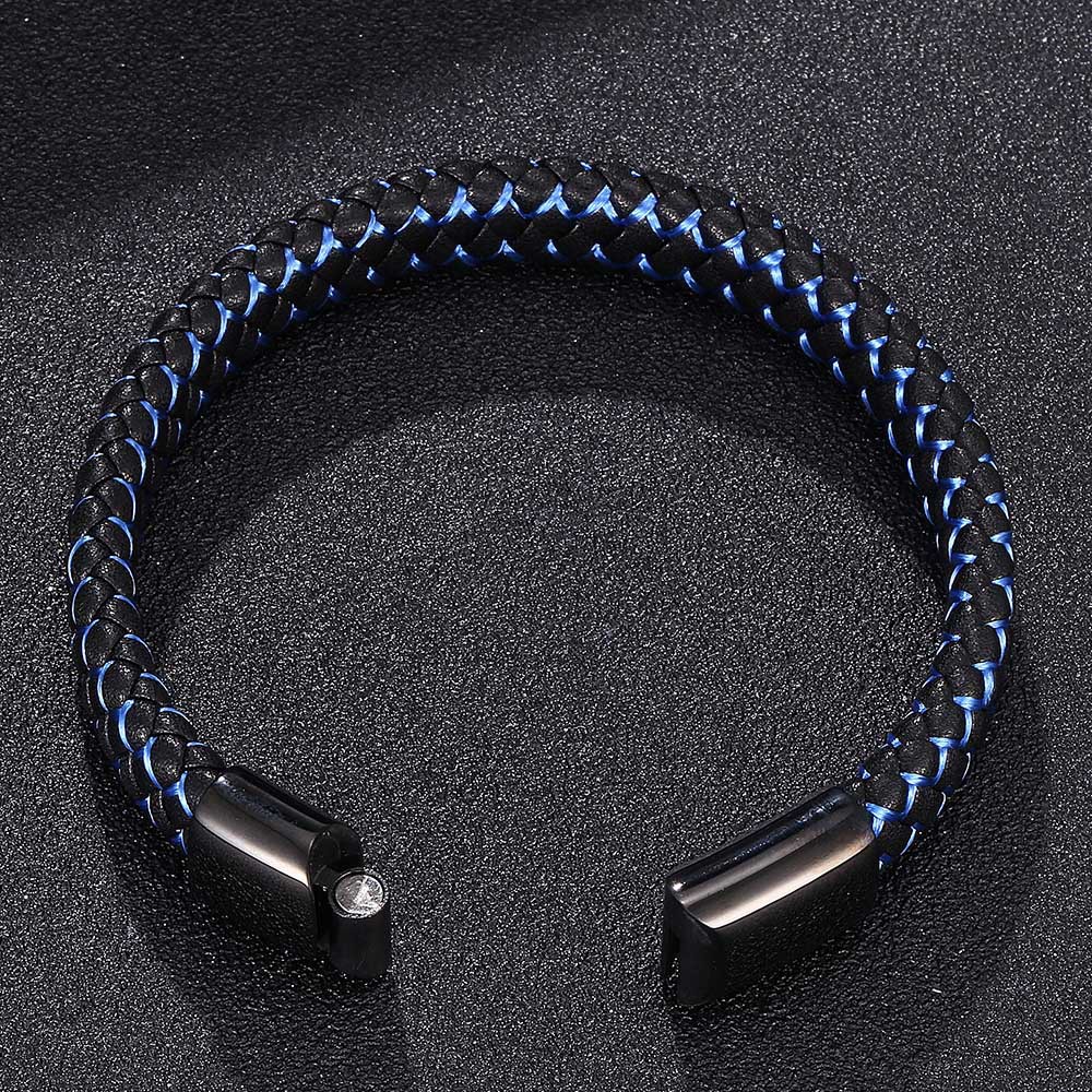 Viking Braided Leather Bracelet