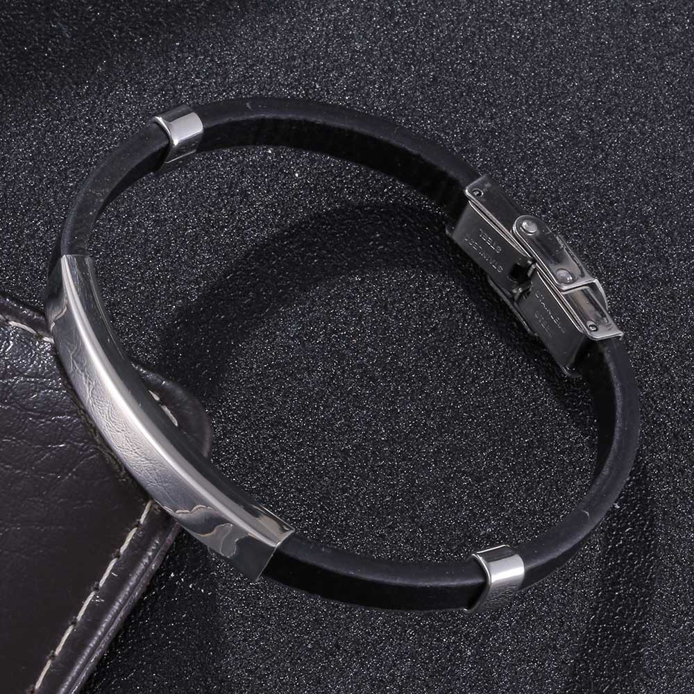 Minimalist Snap Buckle Vegan Leather Bracelet