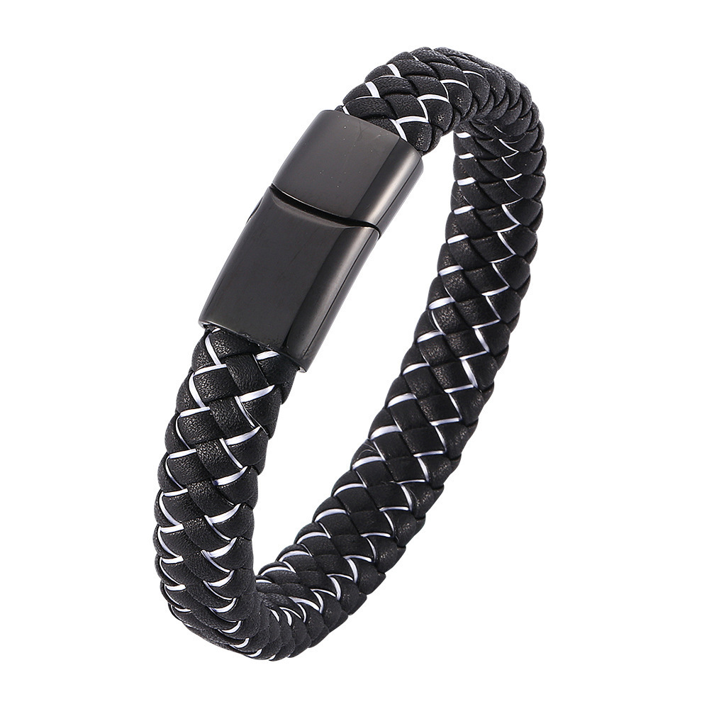 Viking Braided Leather Bracelet