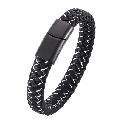 Viking Braided Leather Bracelet