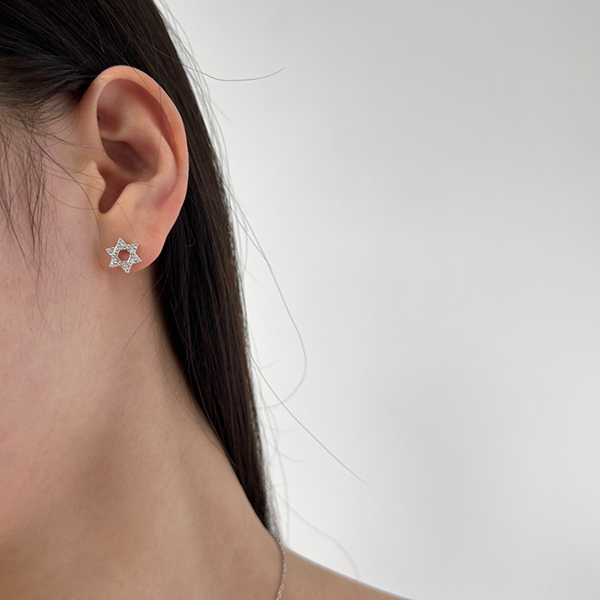 Star of David Stud Earrings
