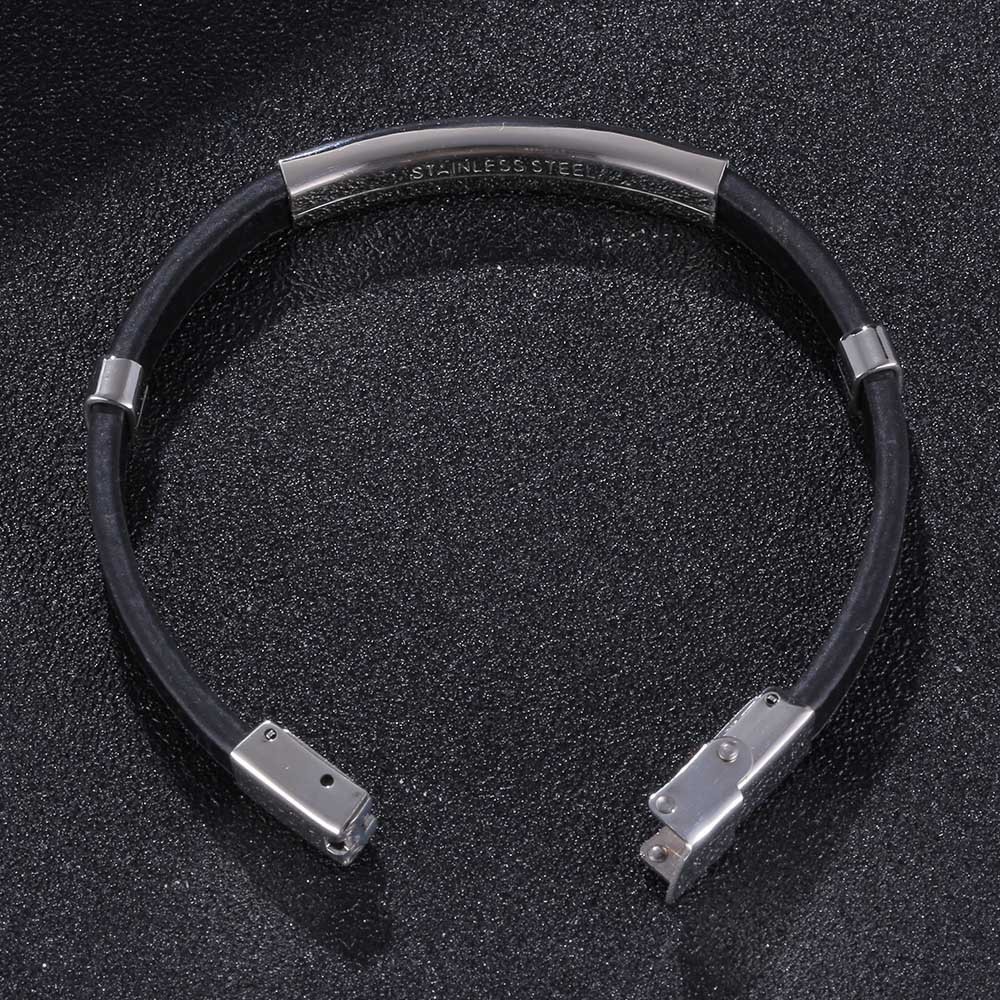 Minimalist Snap Buckle Vegan Leather Bracelet