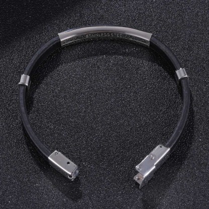 Minimalist Snap Buckle Vegan Leather Bracelet