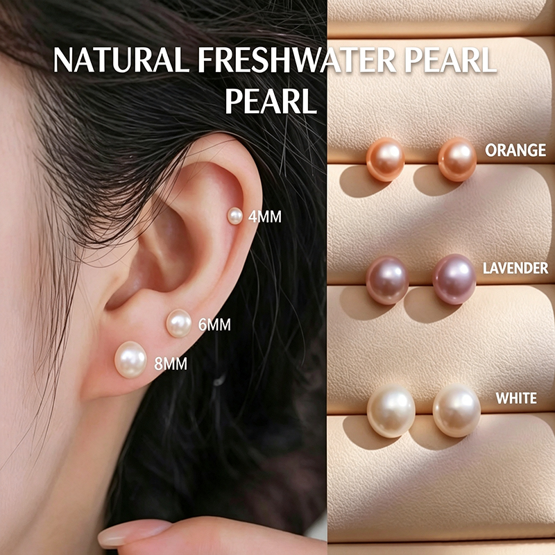 Support Breast Cancer Awareness | Freshwater Pearl Earrings | Buy 1 Get 1 Free Today