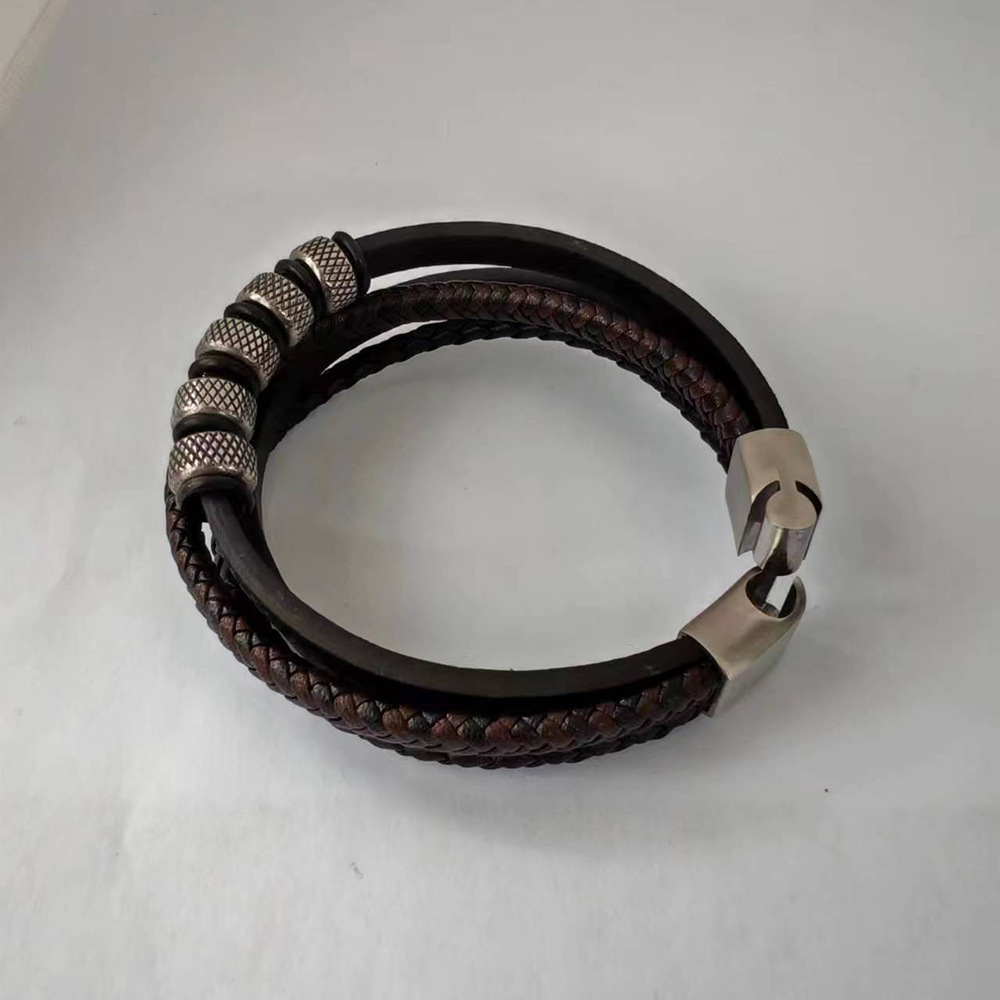 Vintage Viking Multi-Layer Braided Leather Bracelet