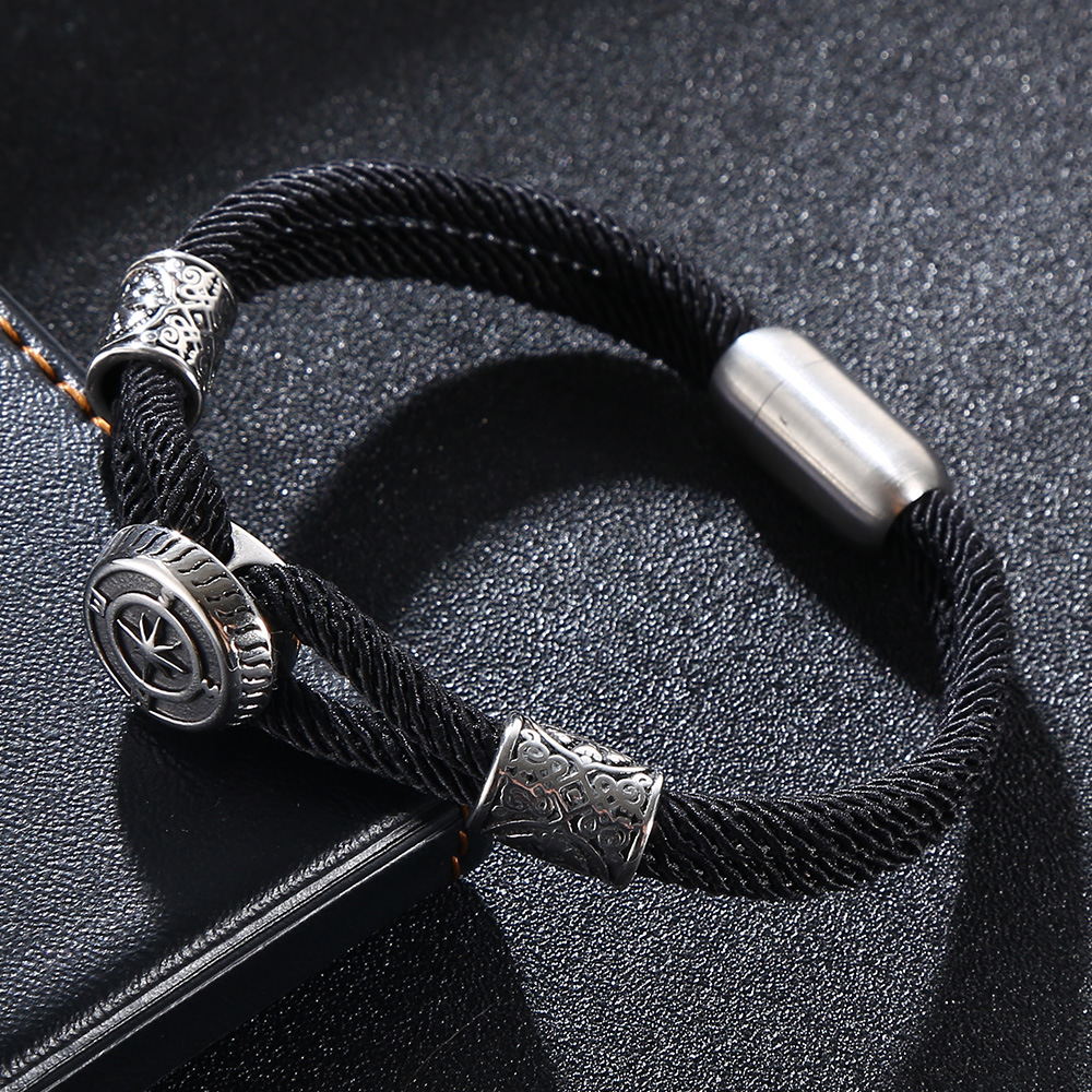 Viking Compass Nautical Rope Bracelet