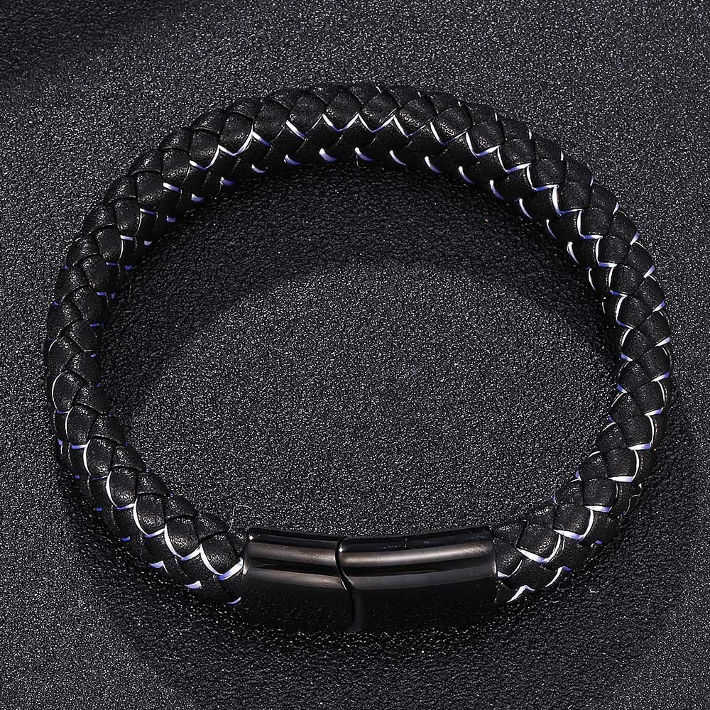 Viking Braided Leather Bracelet