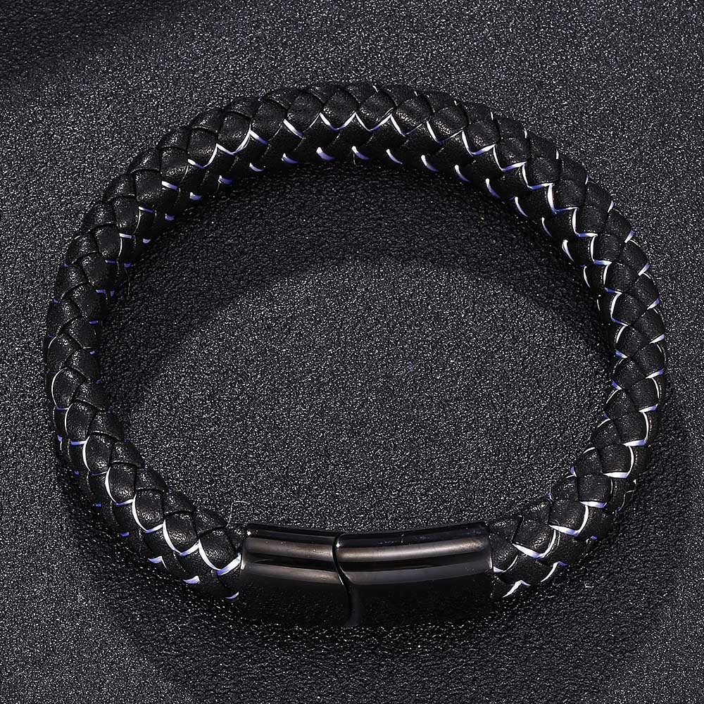 Viking Braided Leather Bracelet