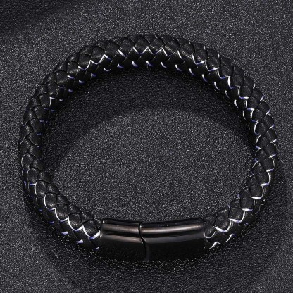 Viking Braided Leather Bracelet