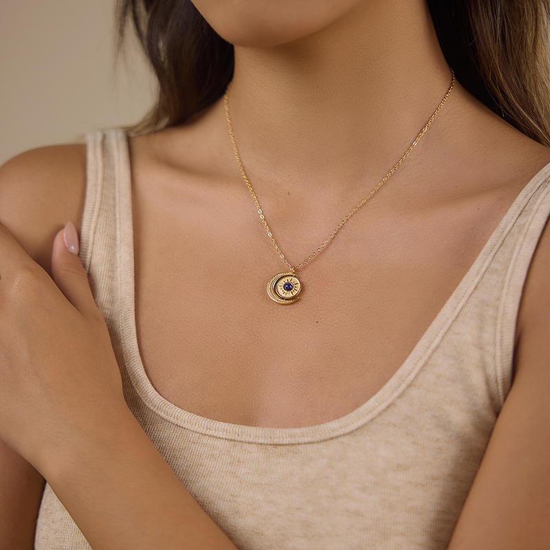 Sun & Moon Lapis Necklace