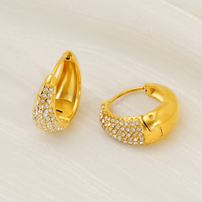 Gold Crystal Dome Huggies