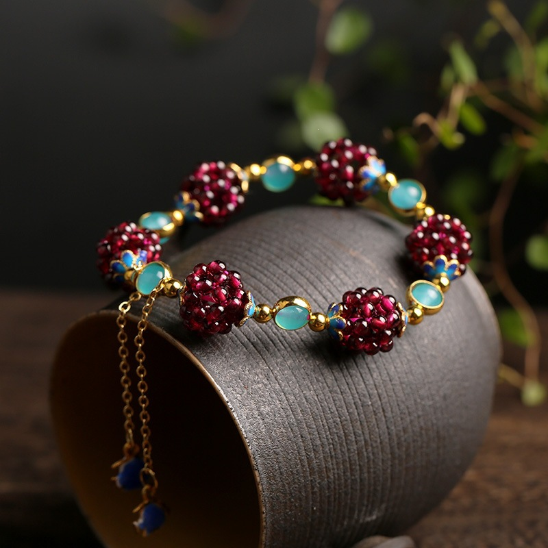 Boho Garnet Calm Bracelet