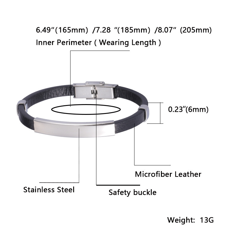 Minimalist Snap Buckle Vegan Leather Bracelet