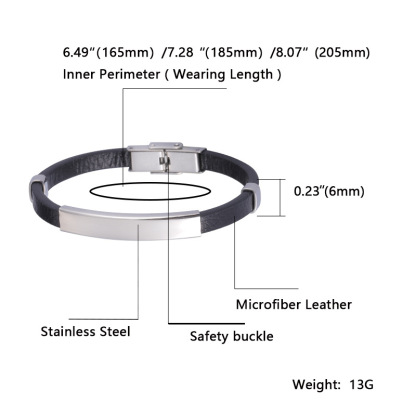 Minimalist Snap Buckle Vegan Leather Bracelet